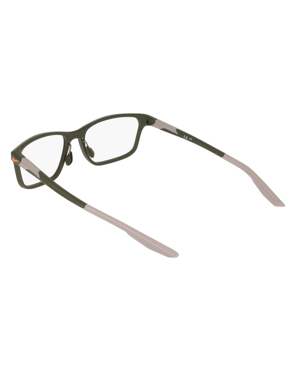 Nike Black 7405 315 Optical Frames Bio-Injected Squared Normal for men