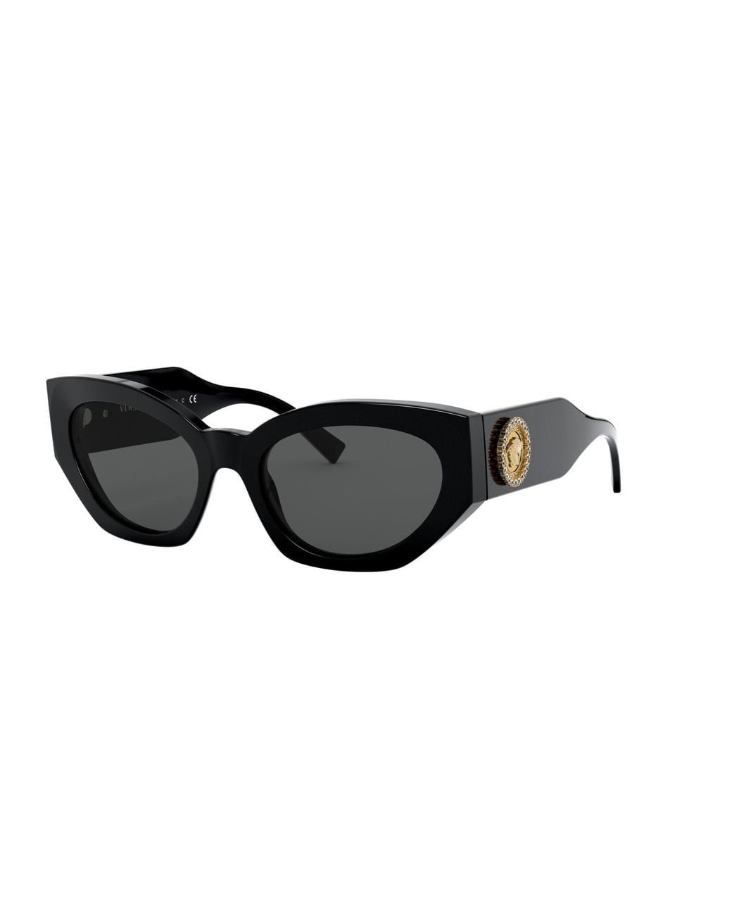 Versace Black Ve4376B Gb1/87 Sunglasses Plastic Geometric Normal