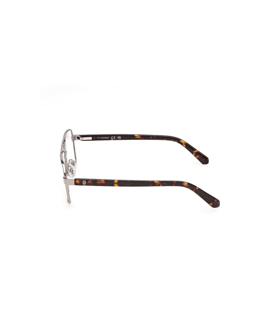 Guess Black Gu50449 8 Optical Frames Metal Squared Normal for men