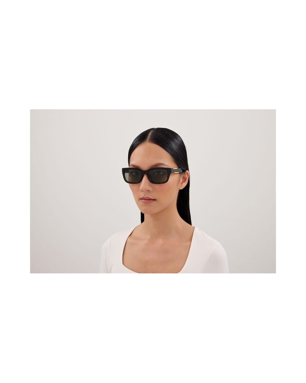 Bottega Veneta Black Bv1453Sa 003 Sunglasses Bio-Injected Squared