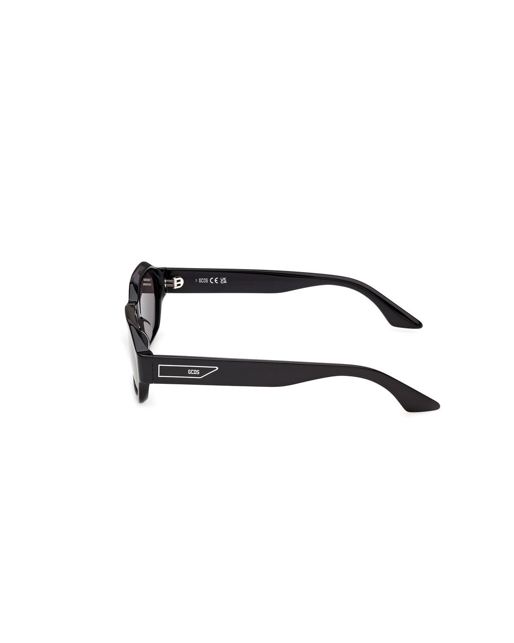 Gcds Black Gd0076 01A Sunglasses Acetate Smoke Geometric Normal