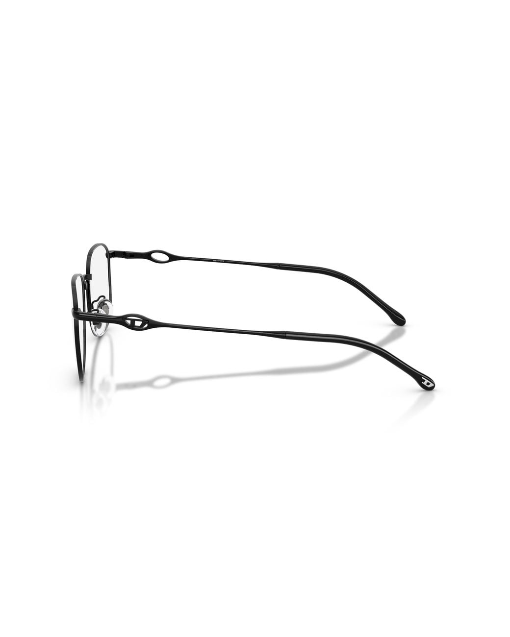 DIESEL Black Dl5013D 1002 Optical Frames Metal Transparent Pillow Normal