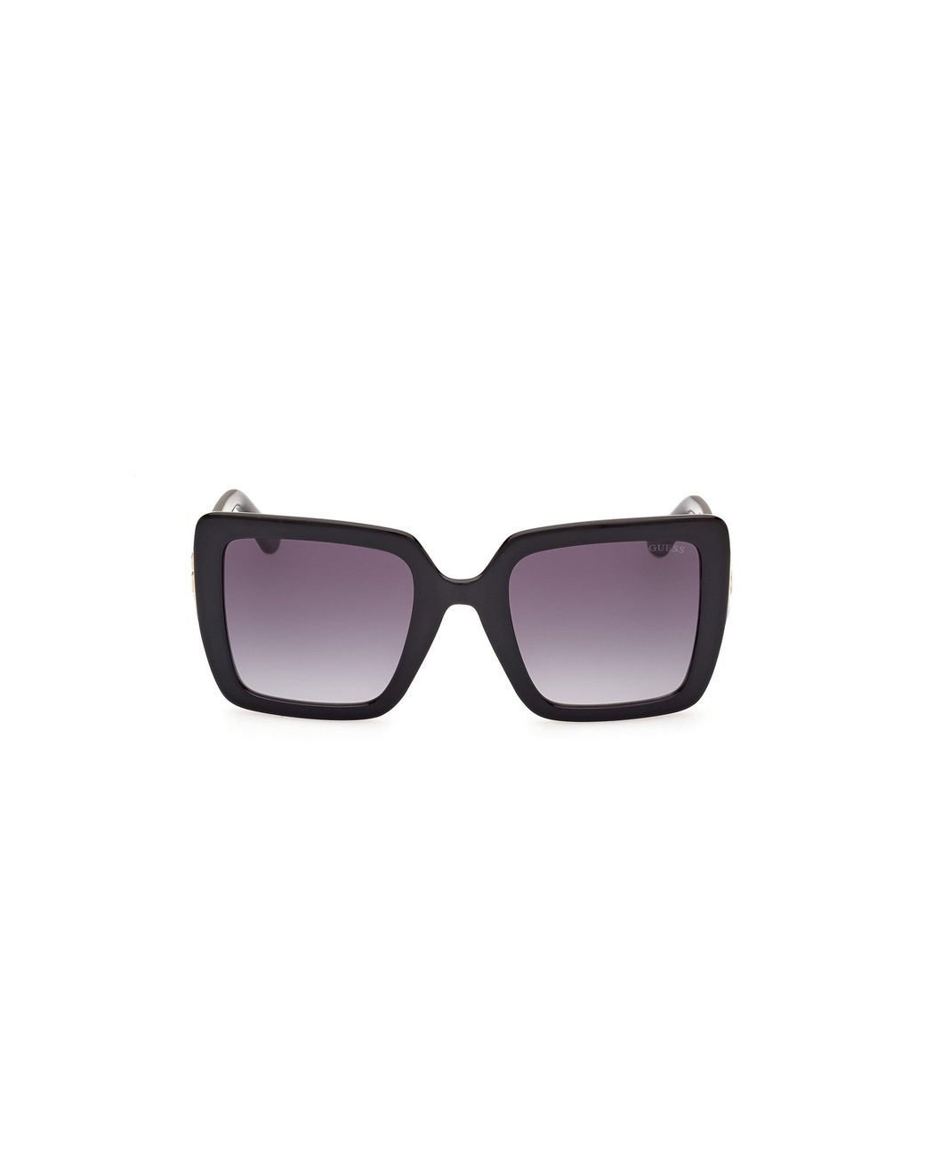 Guess Black Gu00103 01B Sunglasses Injected Smoke Squared Normal Shaded
