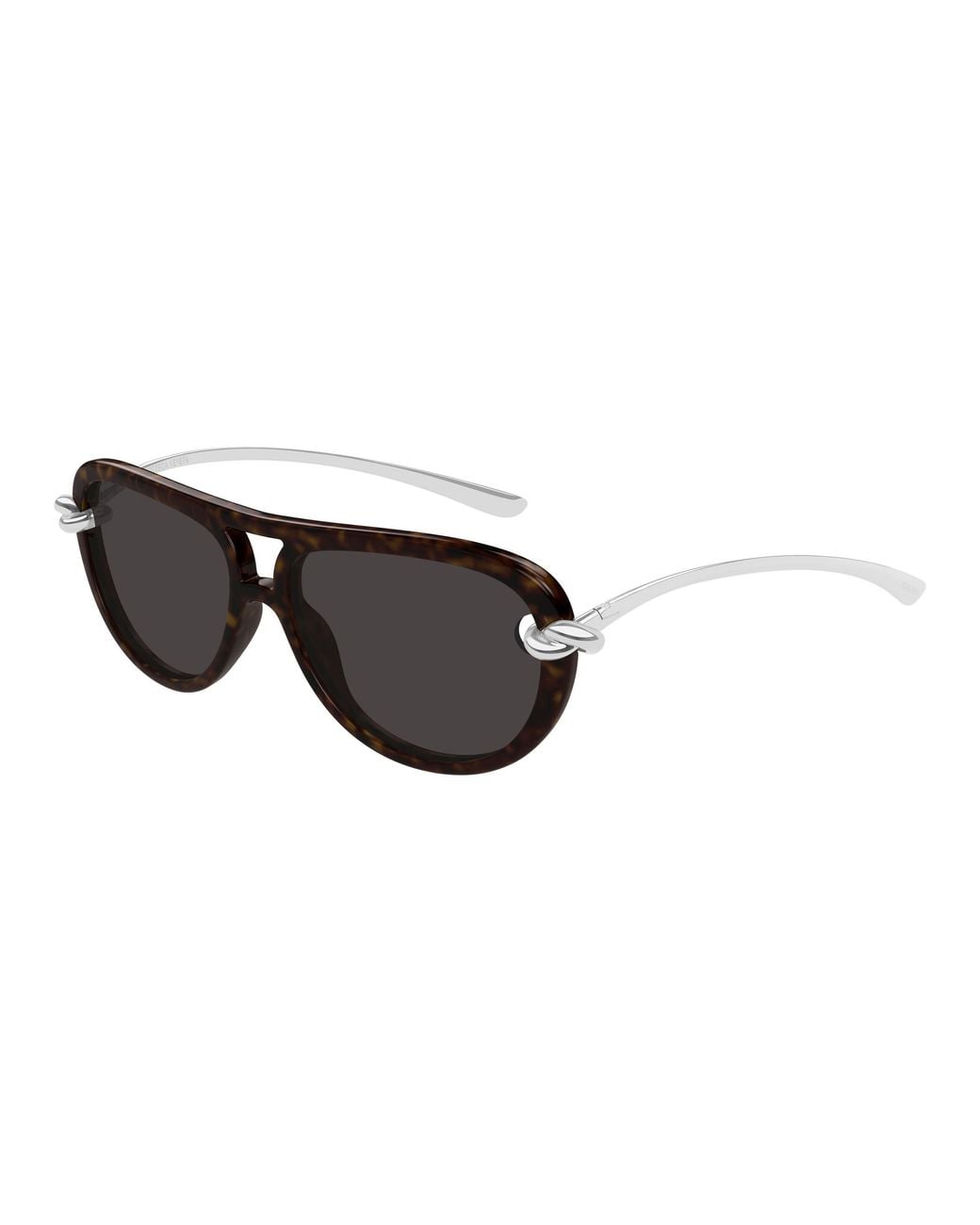 Bottega Veneta Black Bv1418S 002 Sunglasses Bio-Injected Pilot