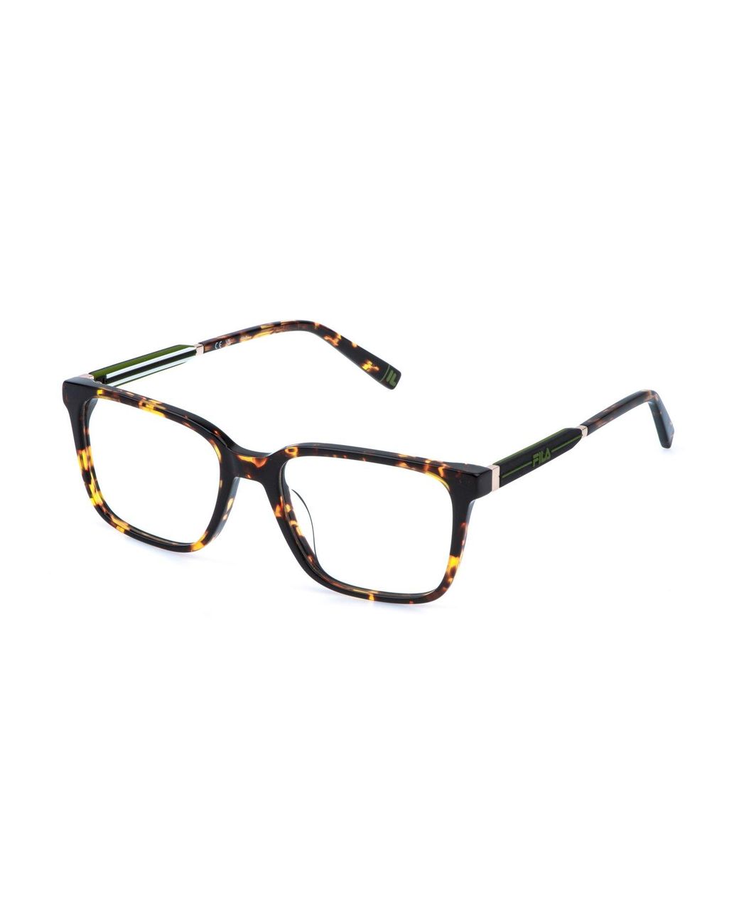 Fila Black Vfia95 0Z62 Optical Frames Acetate Squared for men