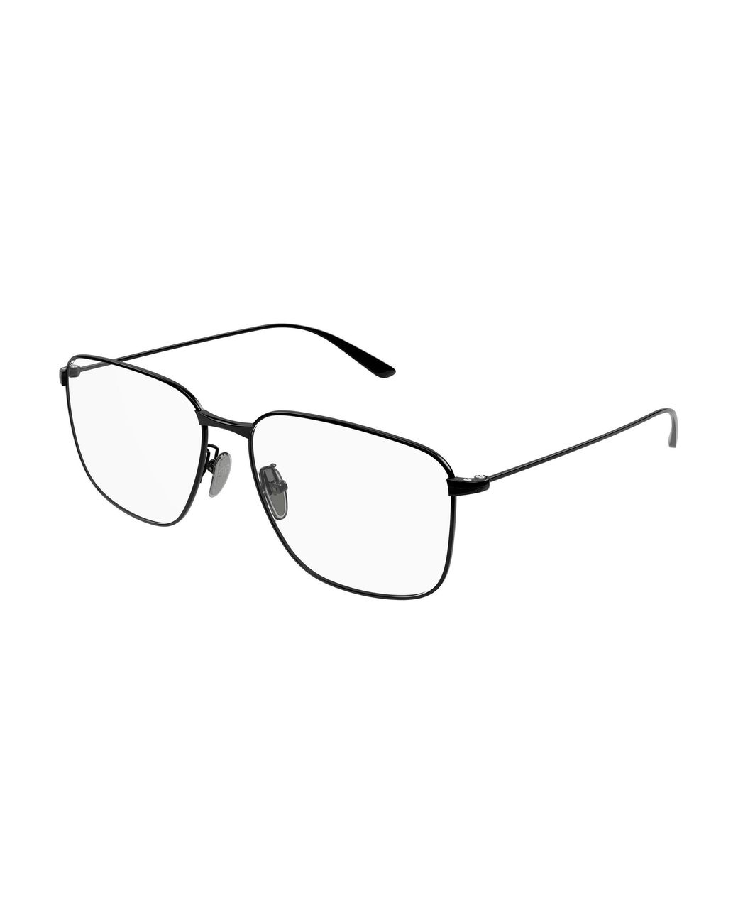 Balenciaga Black Bb0452O 002 Optical Frames Acetate Transparent Squared for men