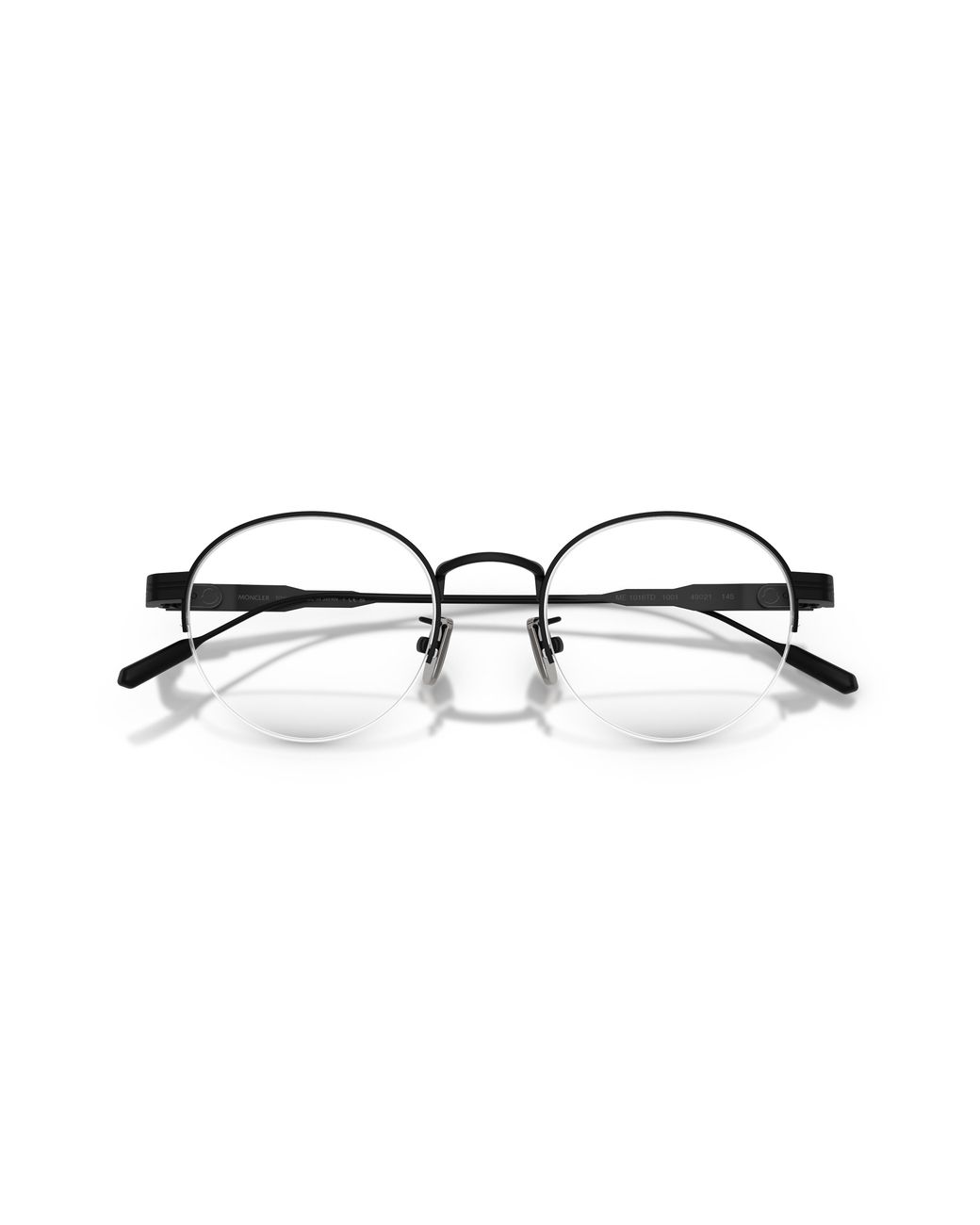 Moncler Black Me1016Td 1001 Optical Frames Titanium Transparent Round Normal