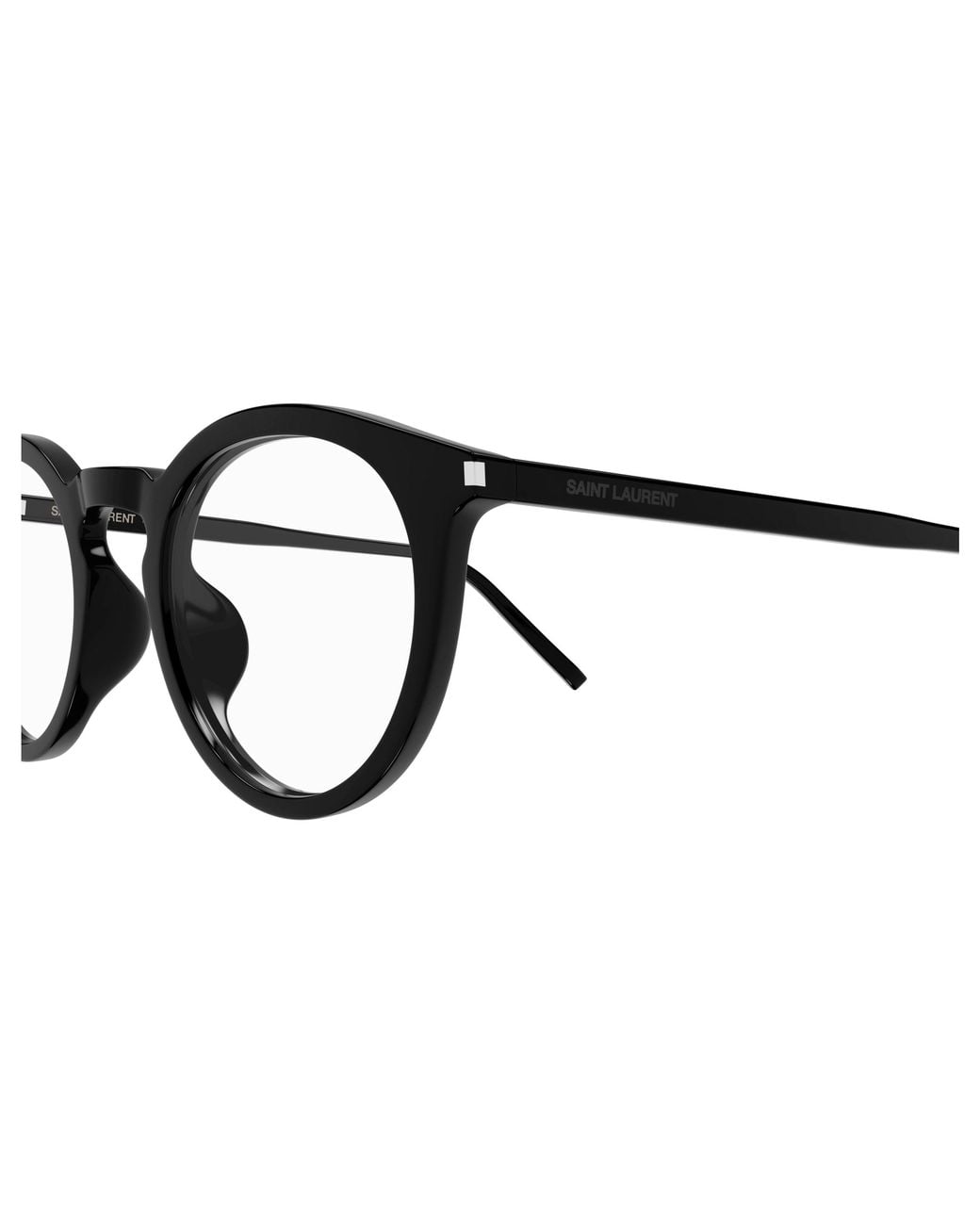 Saint Laurent Black Sl 347/F 001 Optical Frames Acetate Transparent Round