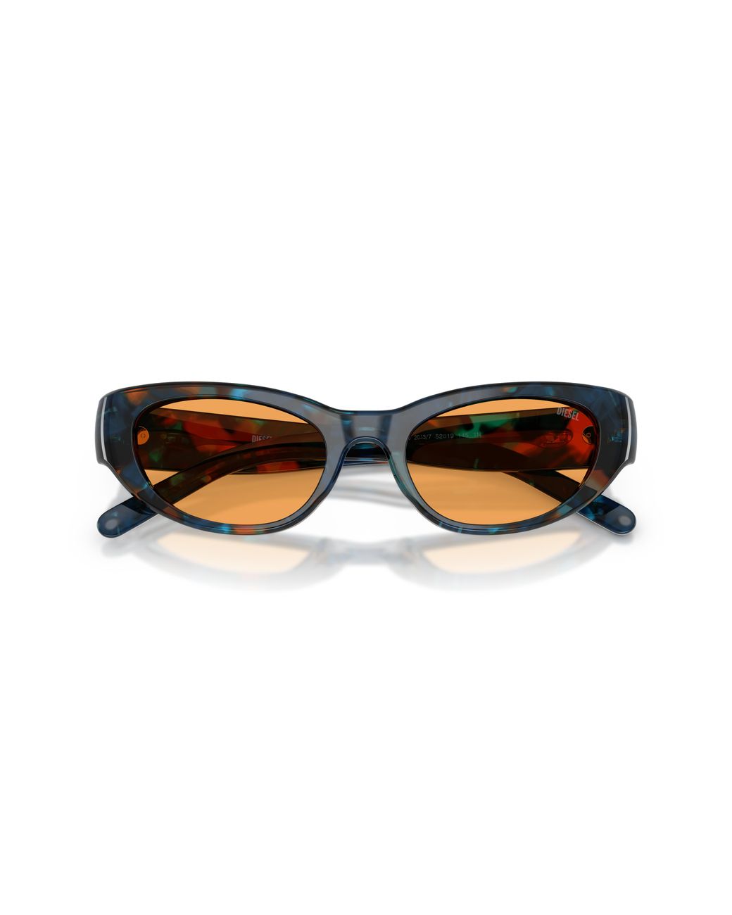 DIESEL Black Dl2010U 2043/7 Sunglasses Acetate Cat Eye Normal