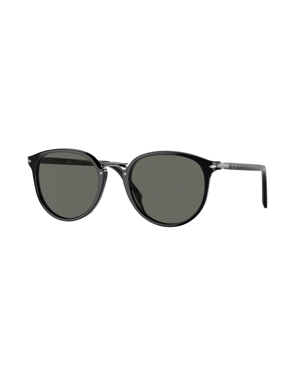 Persol Black Po3210S 95/31 Sunglasses Acetate Round Normal for men