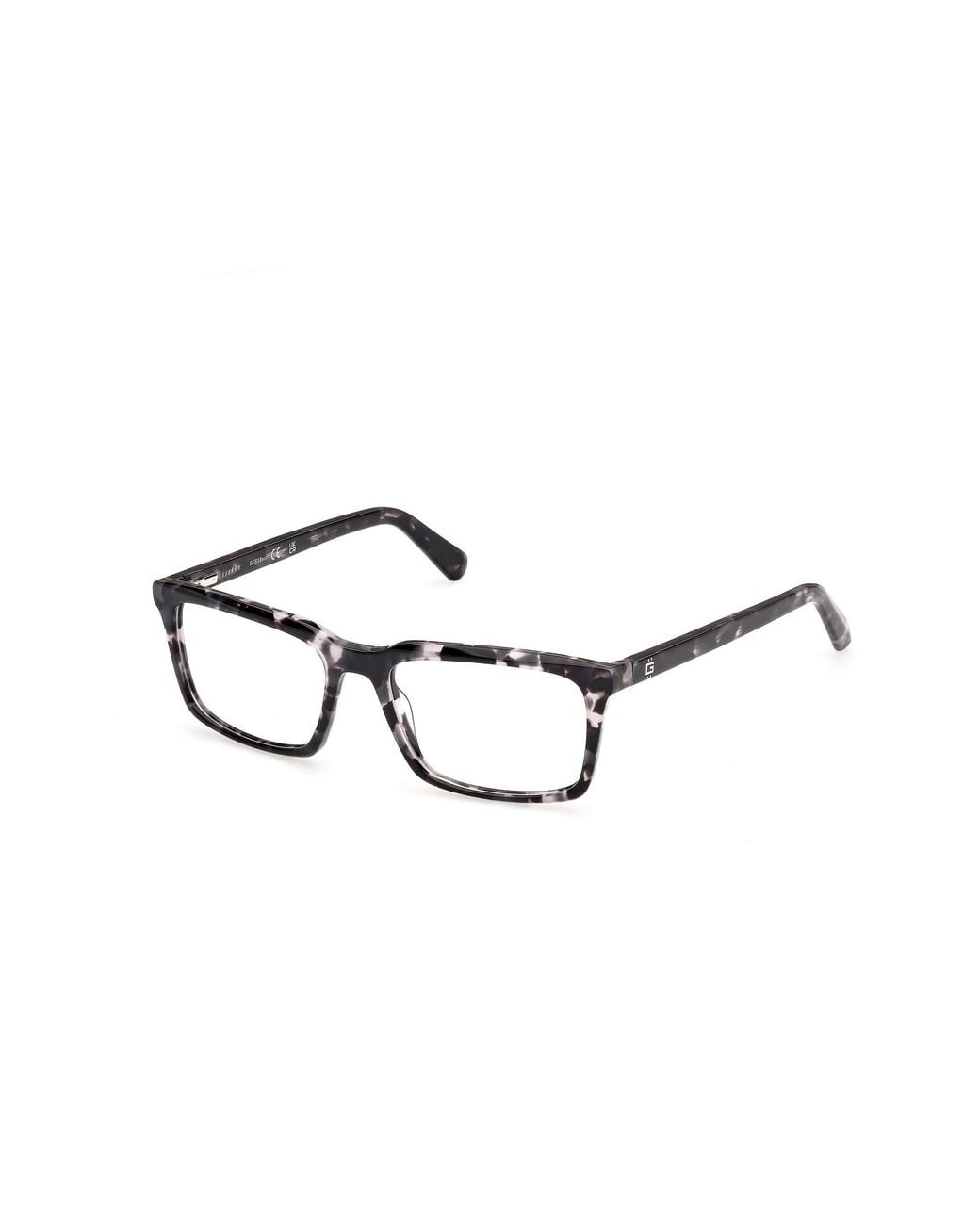 Guess Black Gu50448 20 Optical Frames Acetate Squared Normal for men