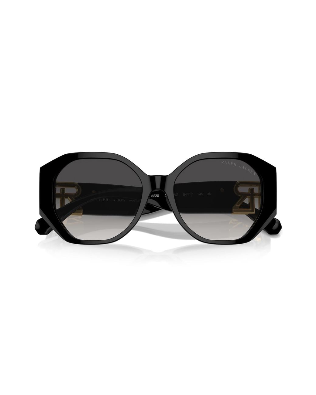 Ralph Lauren Black Rl8220 The Juliette 50018G Sunglasses Acetate Butterfly Normal Shaded