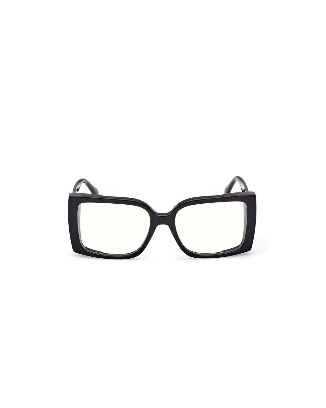 Max Mara Black Mm5173-B 001 Optical Frames Acetate Squared Normal