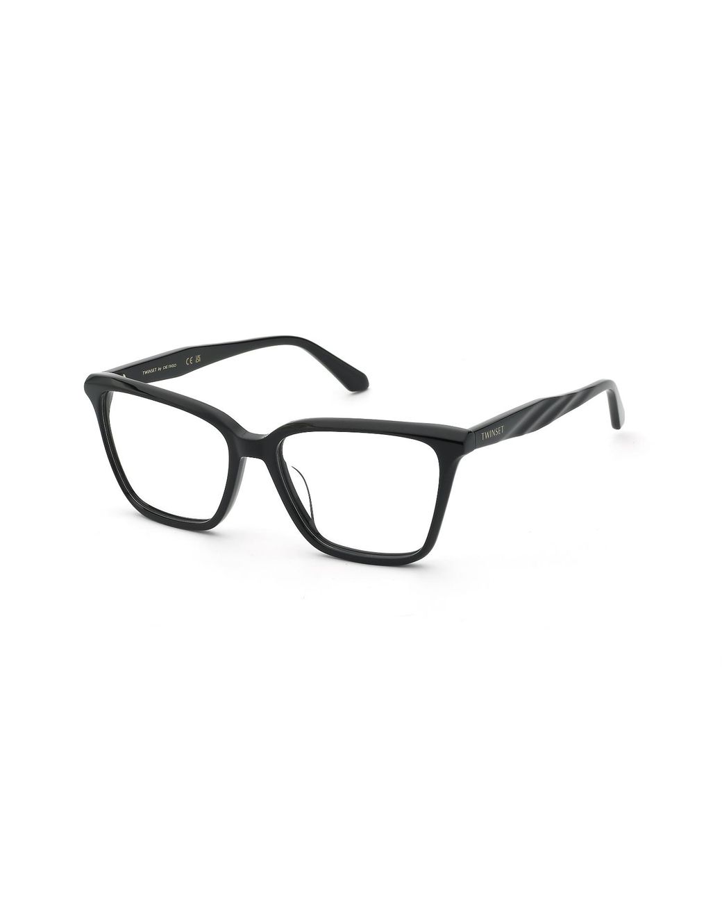 Twinset Black Vtw121 700 Optical Frames Acetate Squared
