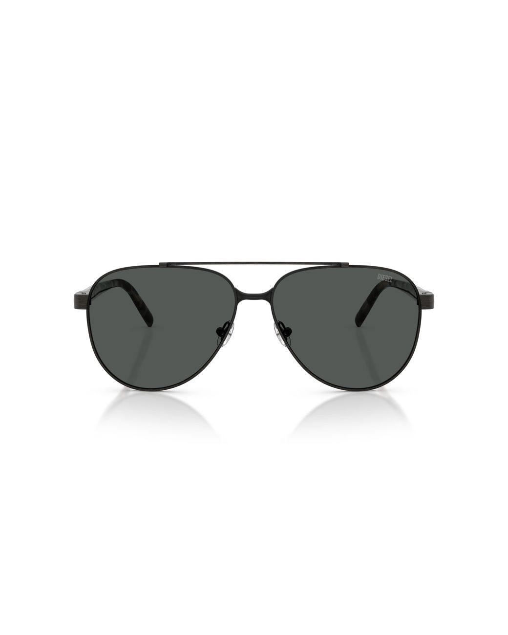 DIESEL Black Dl1021 105387 Sunglasses Metal Pilot Normal