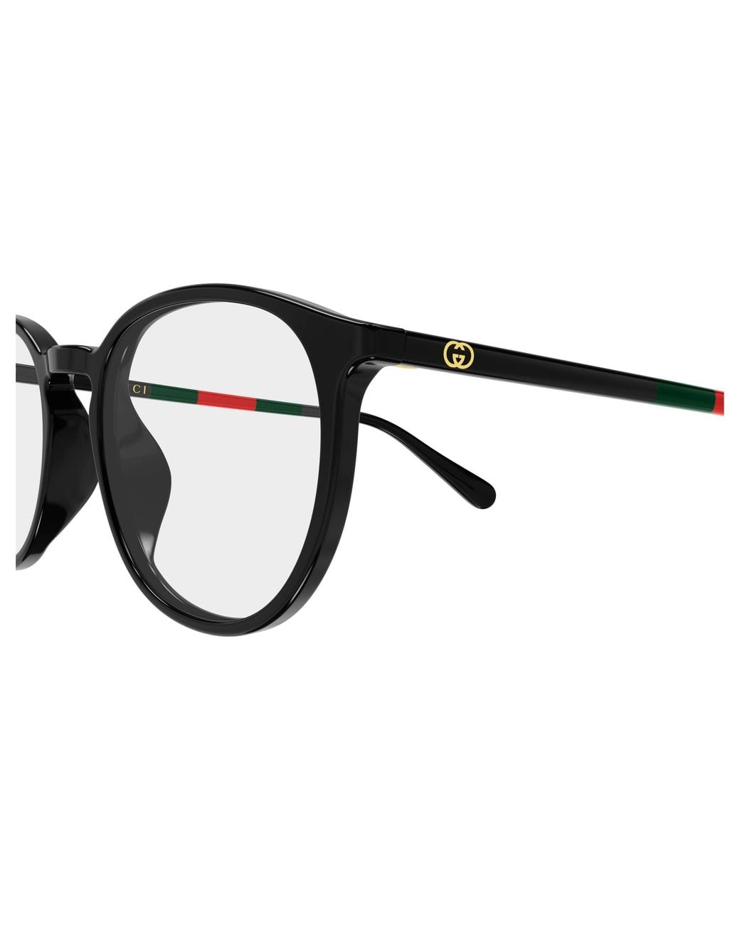 Gucci Black Gg2266Oa 001 Montature Da Vista Acetato Trasparente Rotonda