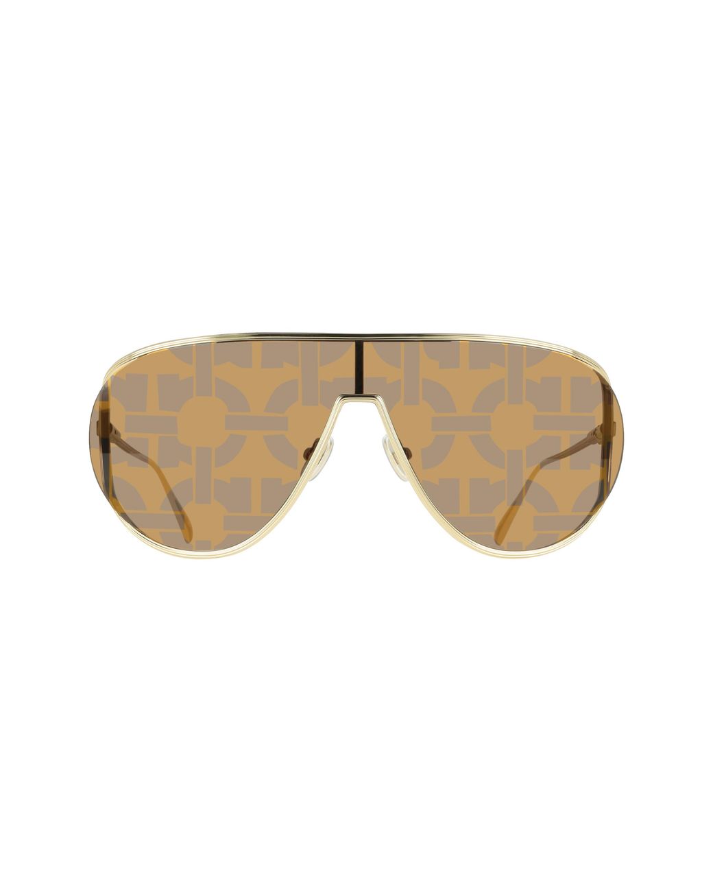 Ferragamo Black Sf323Sg 751 Sunglasses Metal Pilot Normal