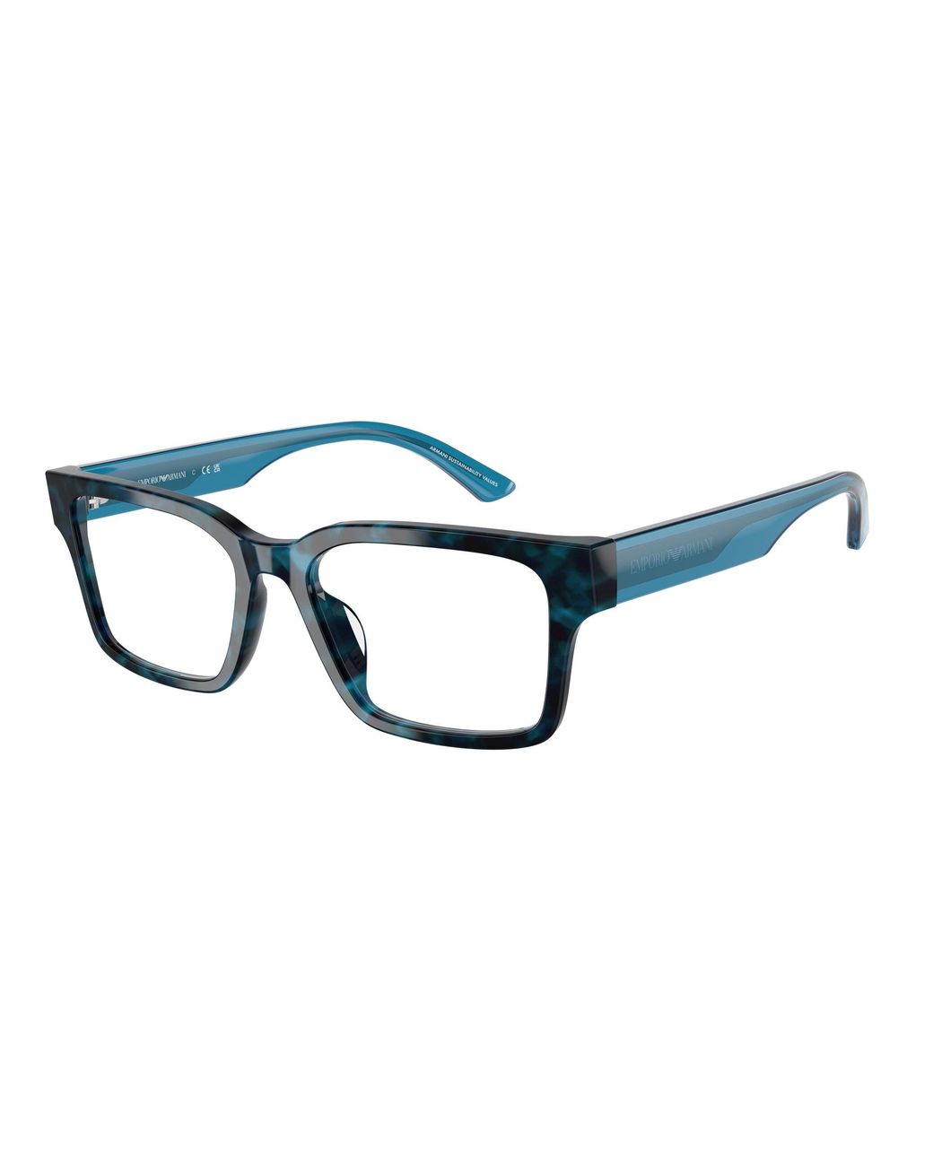 Emporio Armani Black Ea3245U 6180 Optical Frames Acetate Squared Normal
