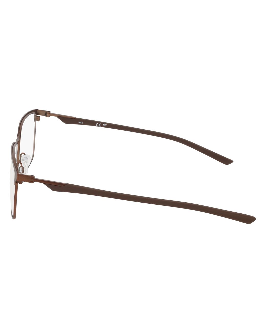 Nike Black 4321 201 Optical Frames Metal Squared Normal for men