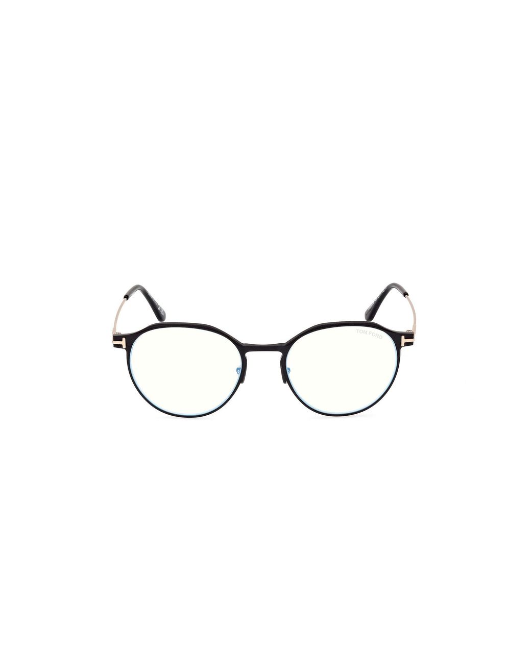Tom Ford Black Ft5866-B 002 Optical Frames Metal Round Normal for men