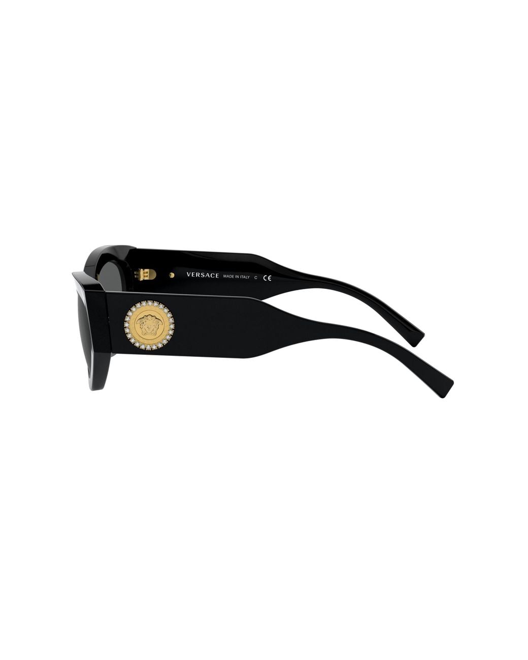 Versace Black Ve4376B Gb1/87 Sunglasses Plastic Geometric Normal