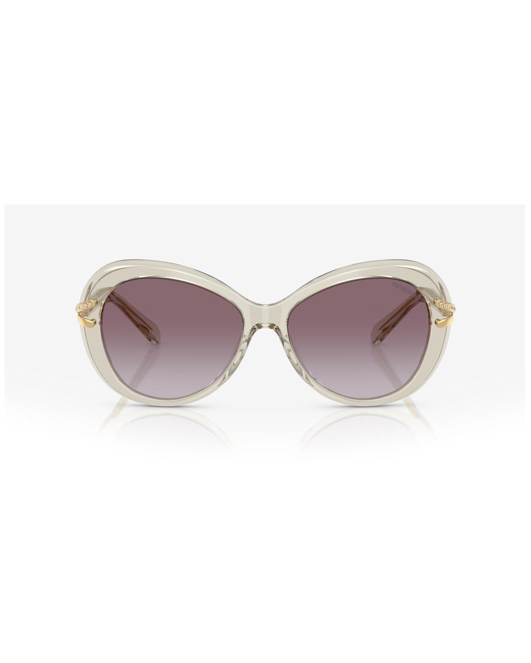 Swarovski Black Sk6026 30038H Sunglasses Acetate Butterfly Normal Shaded