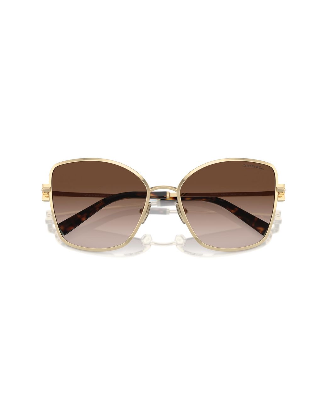 Tiffany & Co Black Tf3102B 61893B Sunglasses Metal Butterfly Normal Shaded