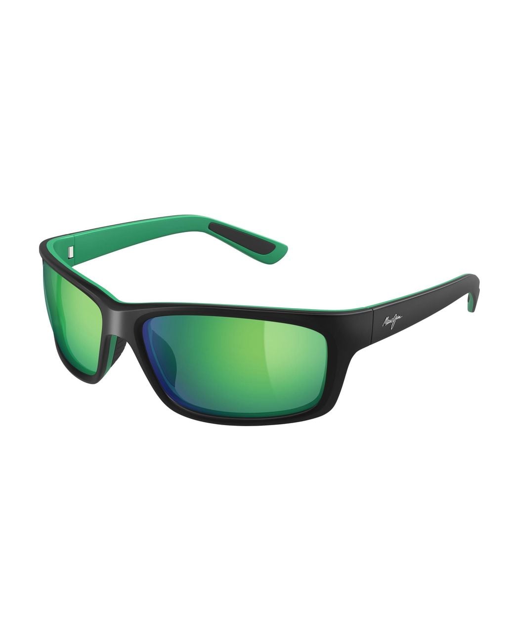 Maui Jim Green Mj0766S 004 Occhiali Da Sole Iniettato Verde Squadrata