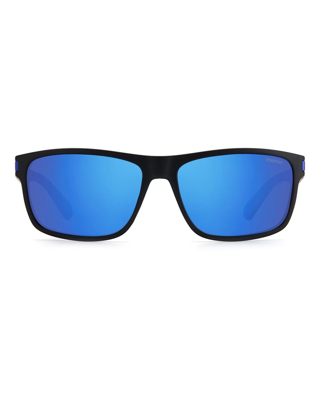 Polaroid Black Pld 2121/S 0Vk/5X Sunglasses Plastic Squared Polarized Mirror for men