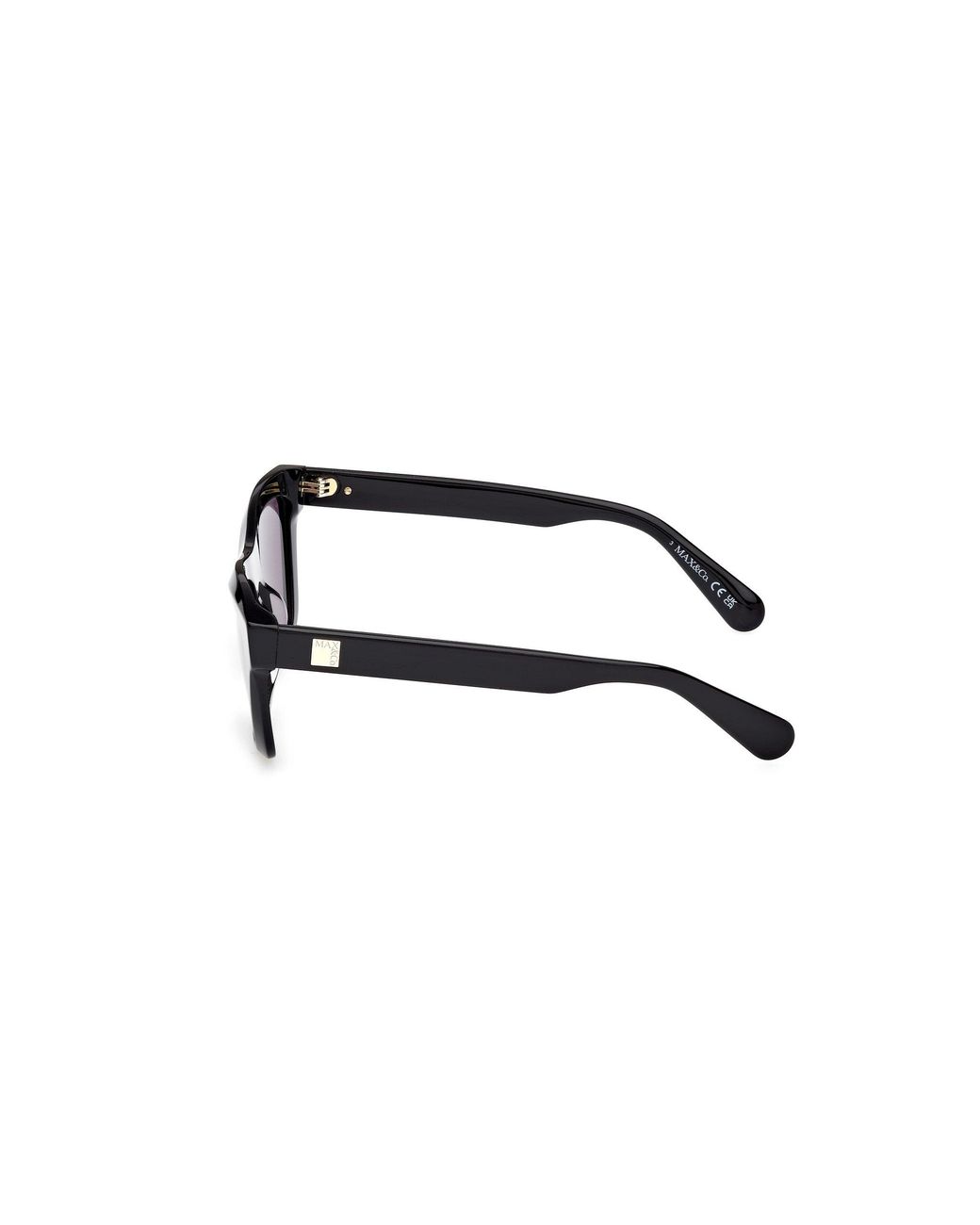 MAX&Co. Black Mo0145 01A Sunglasses Acetate Smoke Squared Normal