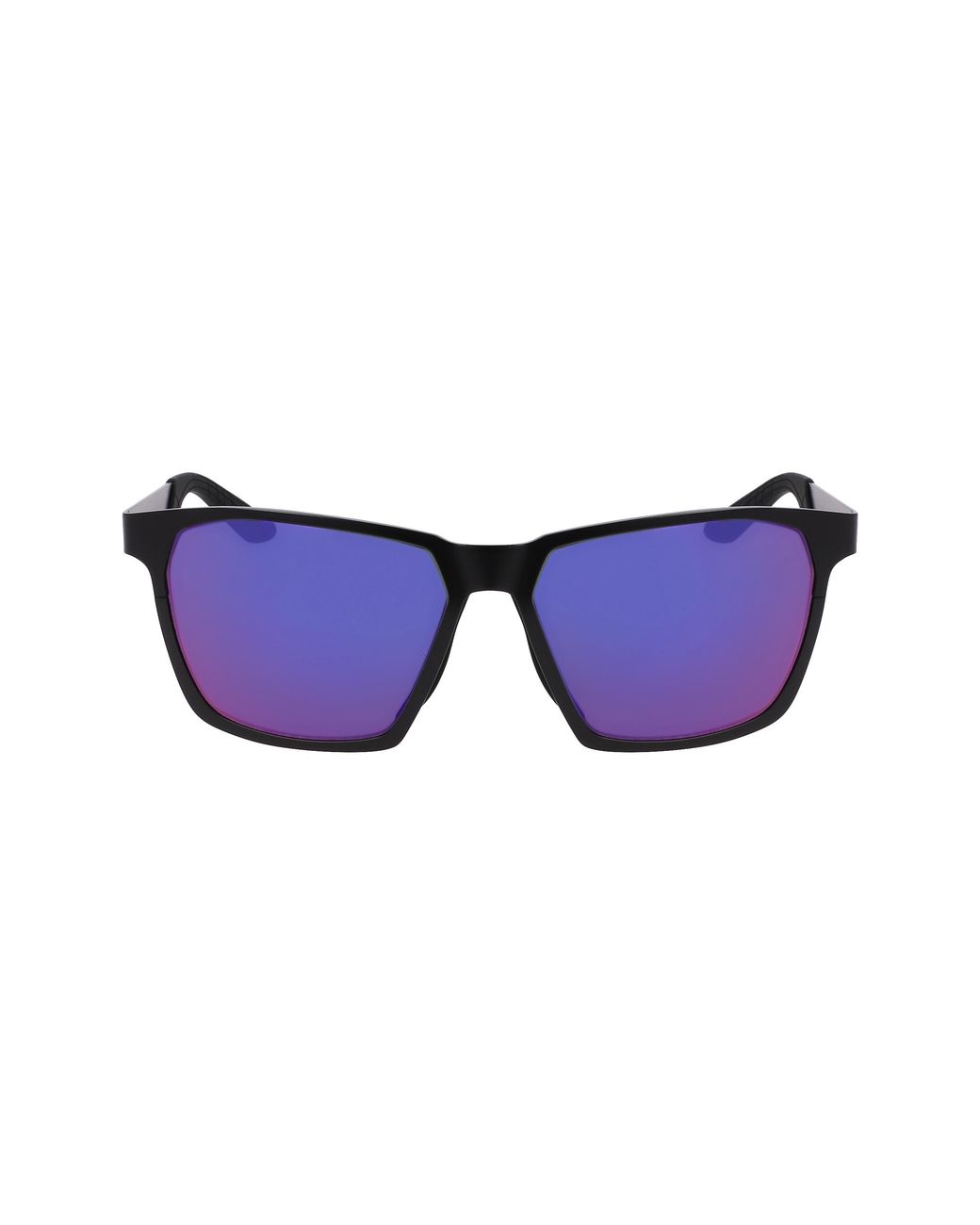 Nike Black Maverick Valor If0963X 011 Sunglasses Metal Viola Squared Normal Specchiato for men