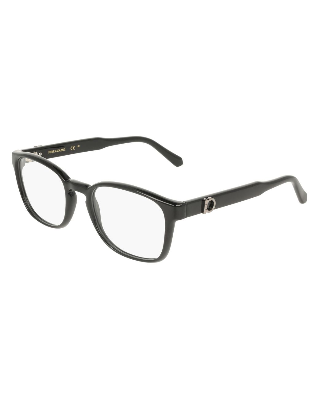 Ferragamo Black Sf3027E 001 Optical Frames Geometric Normal for men