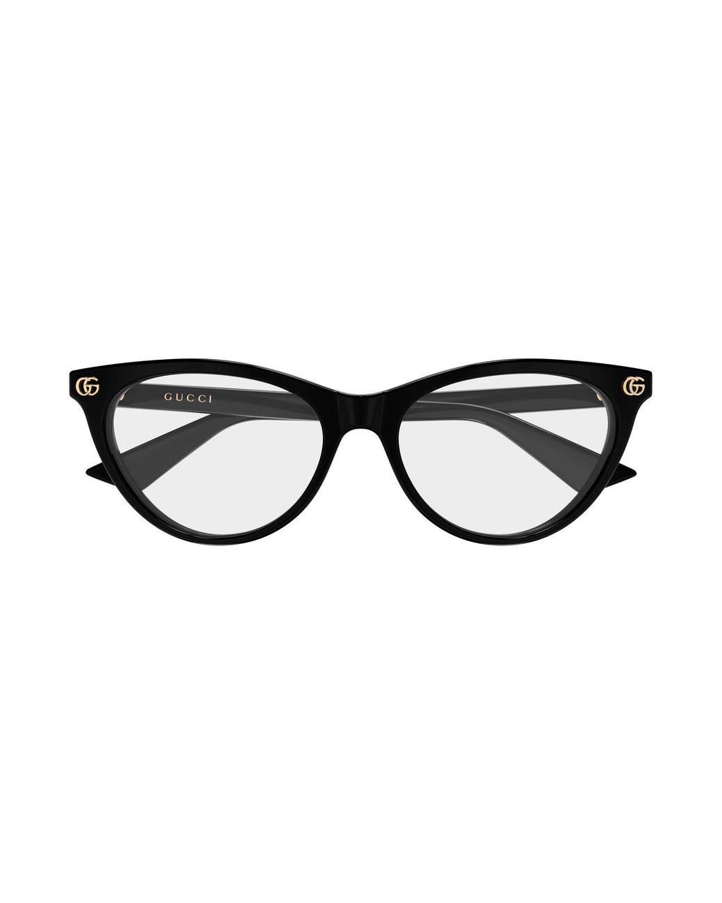 Gucci Black Gg2112O 001 Optical Frames Acetate Transparent Cat Eye