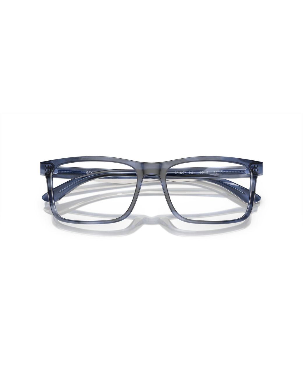 Emporio Armani Black Ea3227 6055 Optical Frames Acetate Transparent Pillow Normal for men
