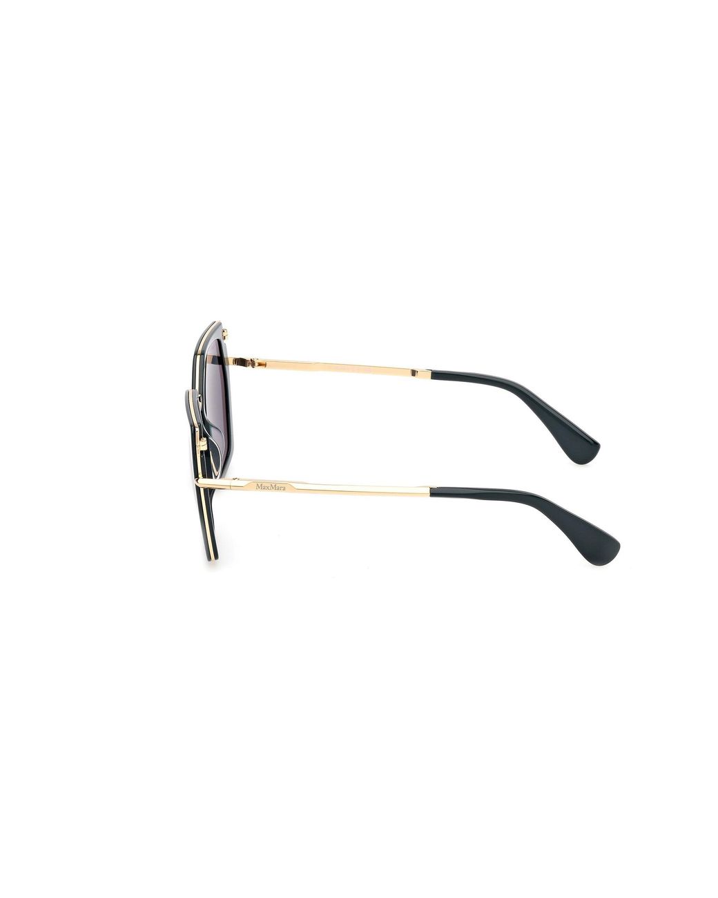 Max Mara Black Mm0136 Miller-5 96N Sunglasses Acetate Geometric Normal
