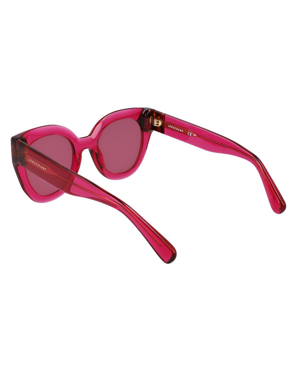 Longchamp Black Lo750S 654 Sunglasses Acetate Round Normal Normal