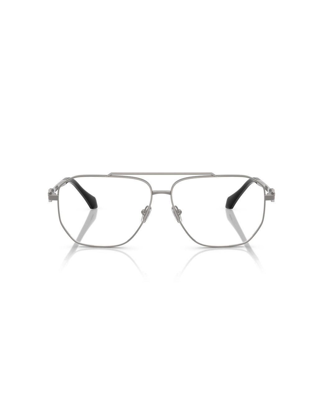 Versace Black Ve1307 1001 Optical Frames Metal Pilot Normal for men