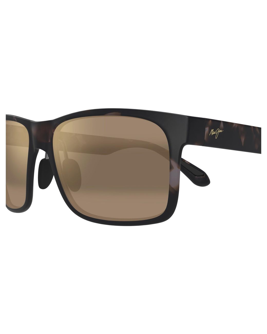 Maui Jim Black Mj0432S 002 Sunglasses Injected Bronze Squared