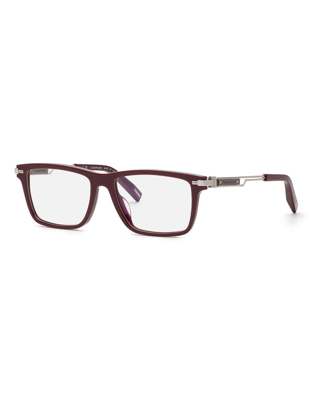 Chopard Black Vch357 01Ck Optical Frames Acetate Squared for men