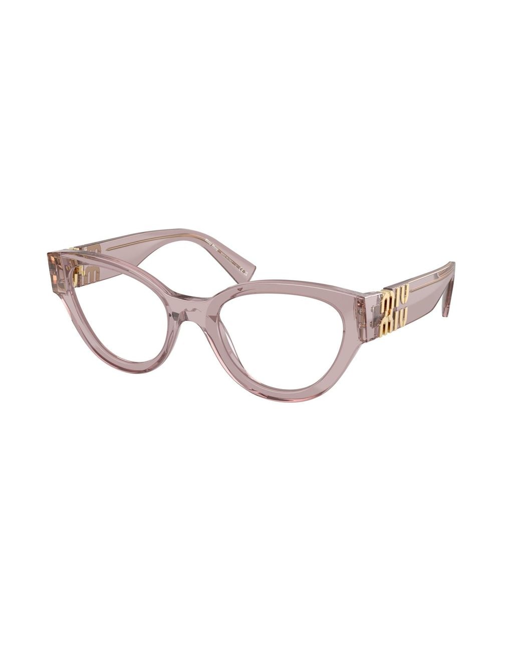 Miu Miu Black Mu 01Vv 12W1O1 Optical Frames Acetate Transparent Pantos Normal