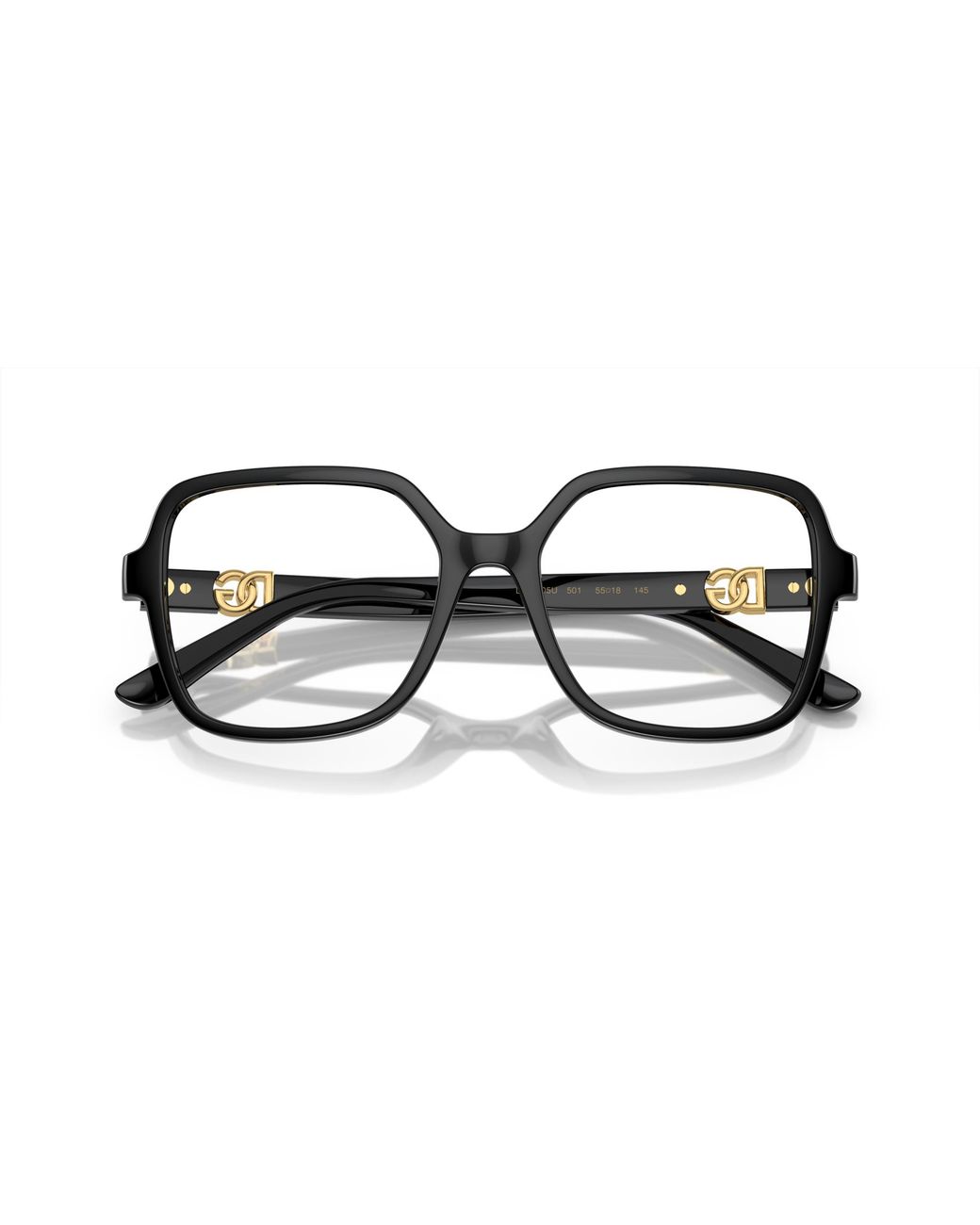 Dolce & Gabbana Black Dg5105U 501 Optical Frames Injected Squared Normal
