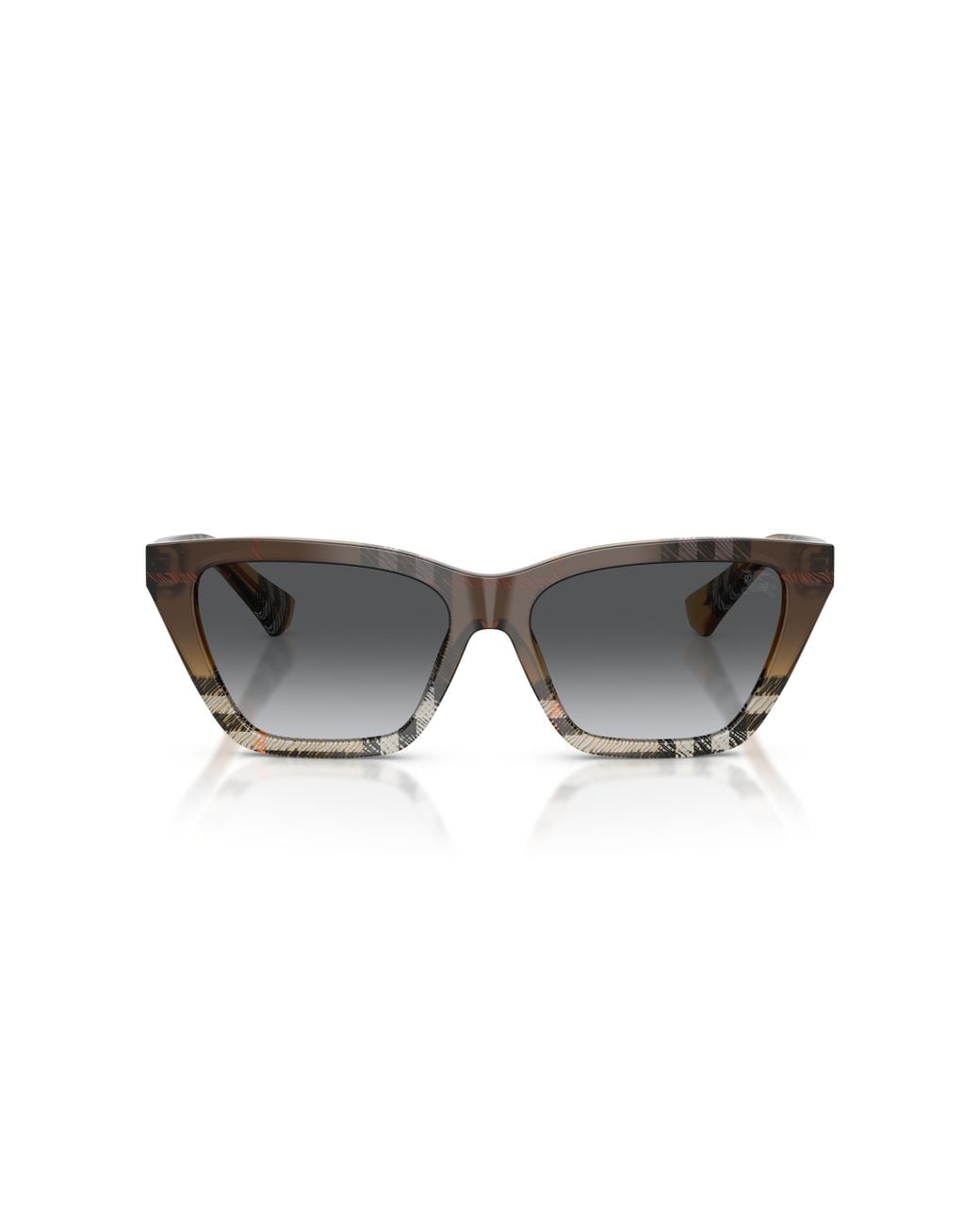 Burberry Black Be4468 4202T3 Sunglasses Acetate Cat Eye Polarized Shaded