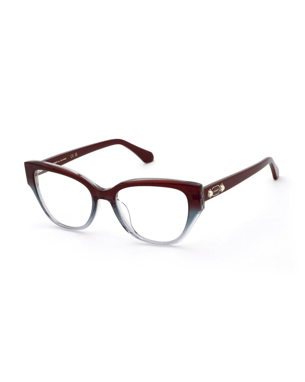 Twinset Black Vtw123 783 Optical Frames Acetate Butterfly