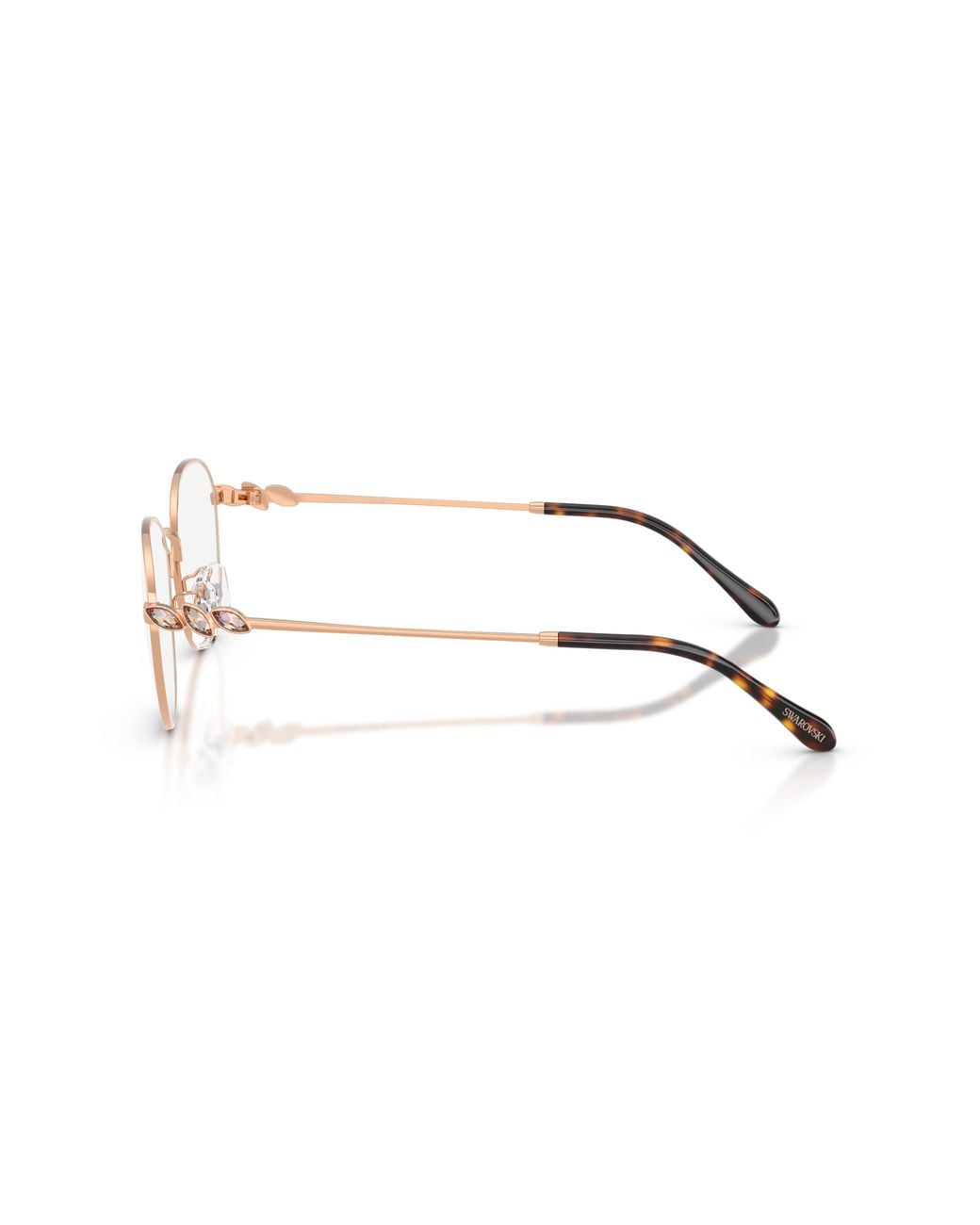 Swarovski Black Sk1042D 4014 Optical Frames Metal Transparent Pantos Normal