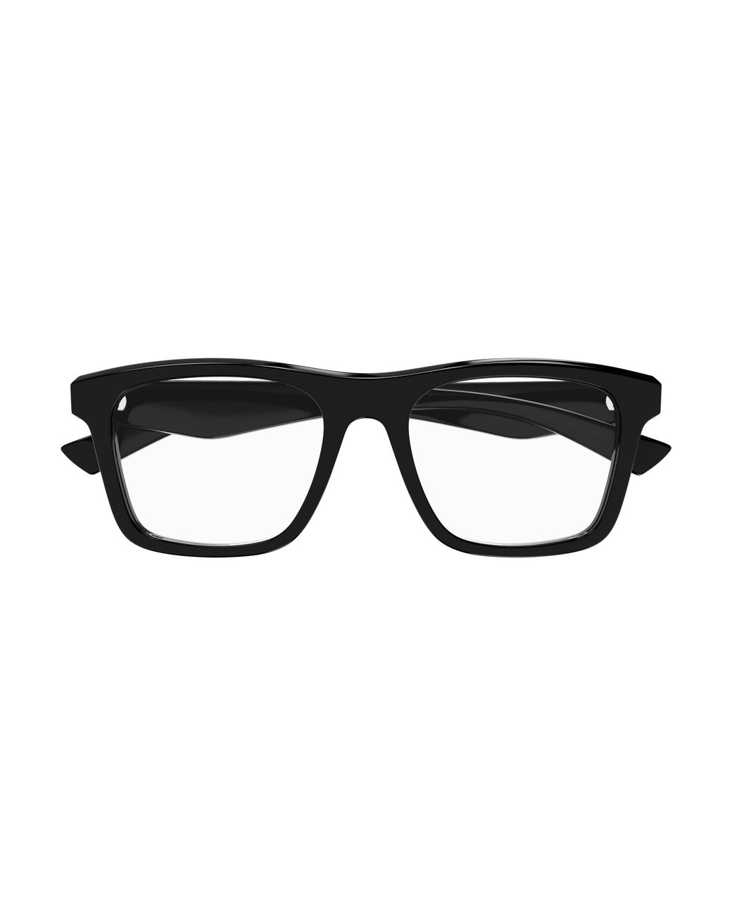 McQueen Black Am0475O 006 Optical Frames Acetate Transparent Squared