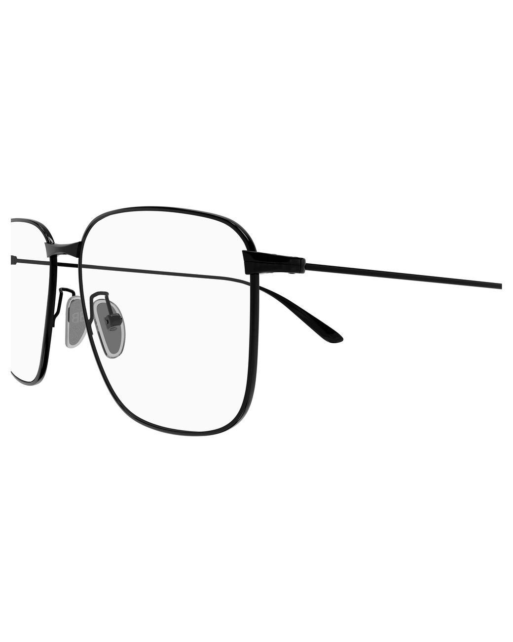 Balenciaga Black Bb0452O 002 Optical Frames Acetate Transparent Squared for men