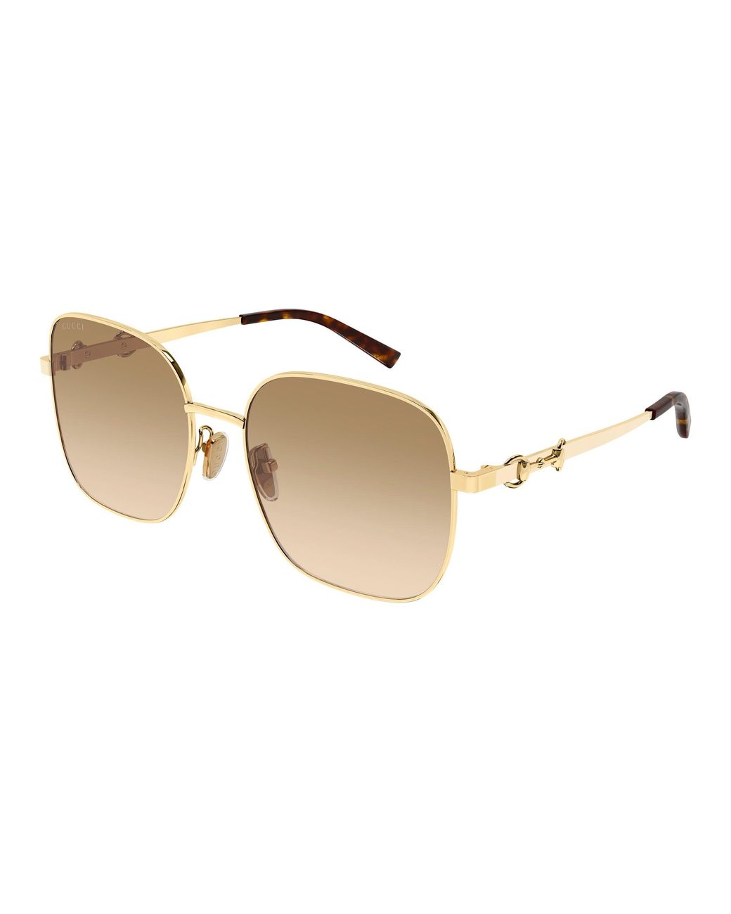 Gucci Black Gg2053S 004 Sunglasses Metal Squared