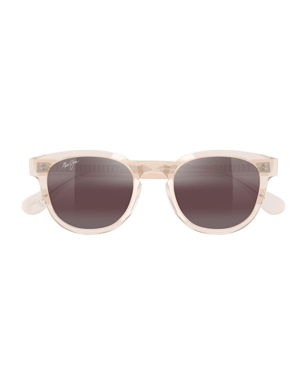 Maui Jim Black Mj0842S 004 Occhiali Da Sole Acetato Rotonda