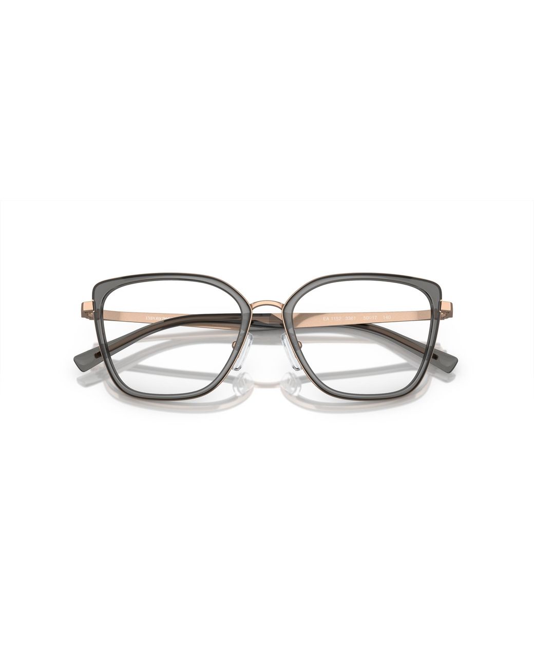 Emporio Armani Black Ea1152 3361 Optical Frames Metal Cat Eye Normal