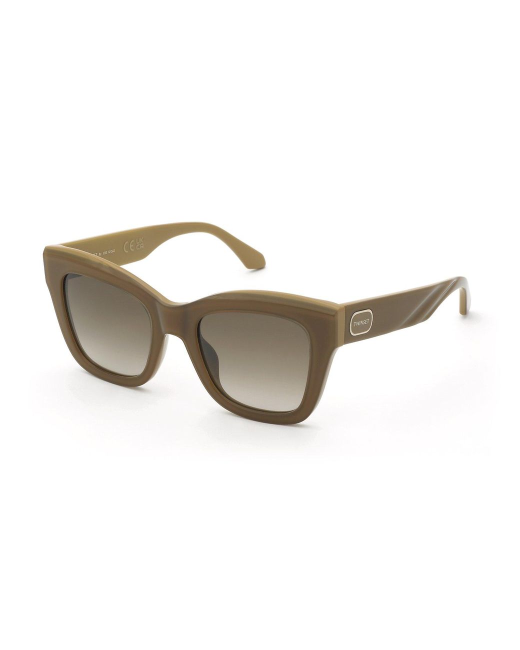 Twinset Black Stw112 09Ht Sunglasses Acetate Squared Normal Nuanced